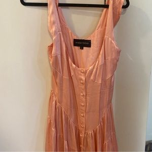 Vanessa Mooney pink silk dress